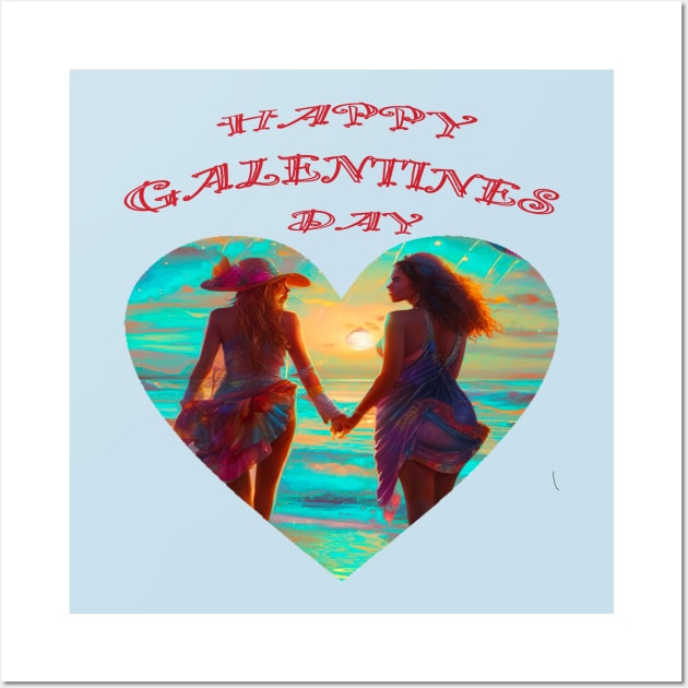 Galentine girlfriends Wall Art by sailorsam1805